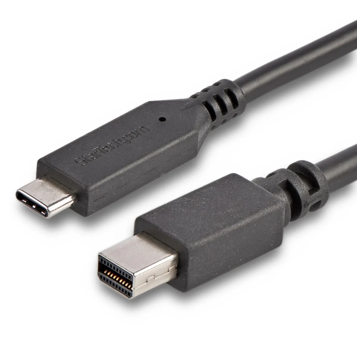 StarTech 6ft / 2m USB-C to Mini DisplayPort Cable - 4K 60Hz - Black - USB 3.1 Type C to mDP Adapter (CDP2MDPMM6B) - Adapter cable - USB-C (M) to Mini DisplayPort (M) - USB 3.1 / Thunderbolt 3 / DisplayPort 1.2 - 1.8 m - 4K60Hz (3840 x 2160) support - black