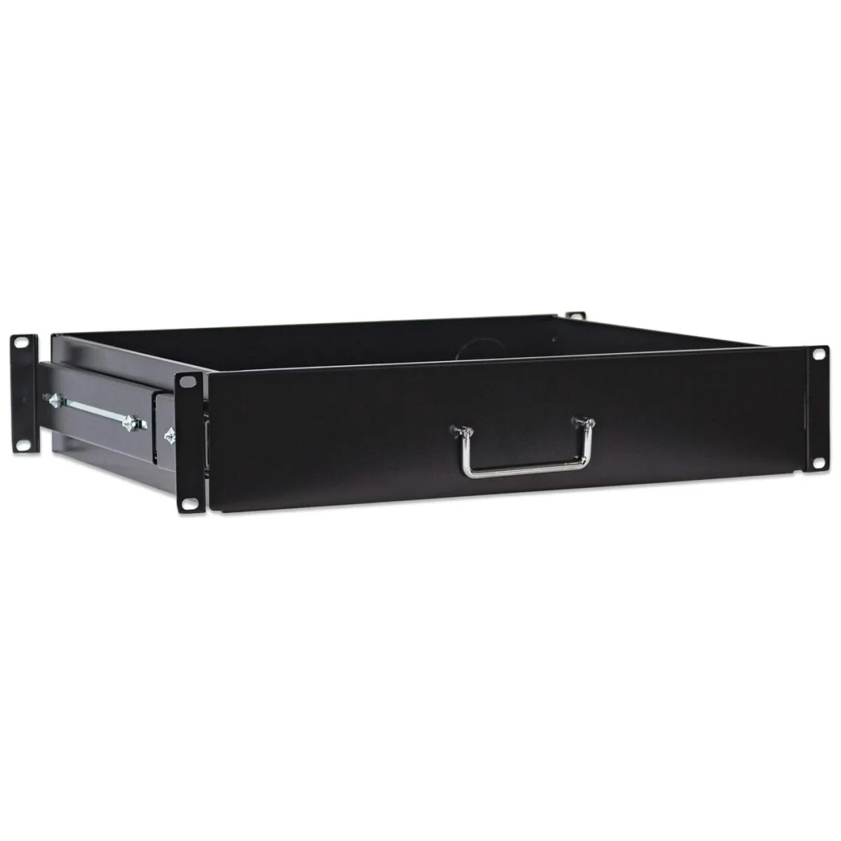 Intellinet 714938 19" Drawer Shelf 2U Black- Shelf Depth 350MM
