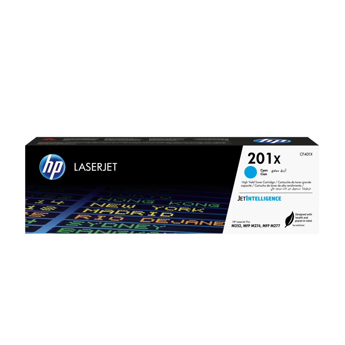 HP 201X - CF401X - 1 x Cyan - Toner cartridge - High Yield