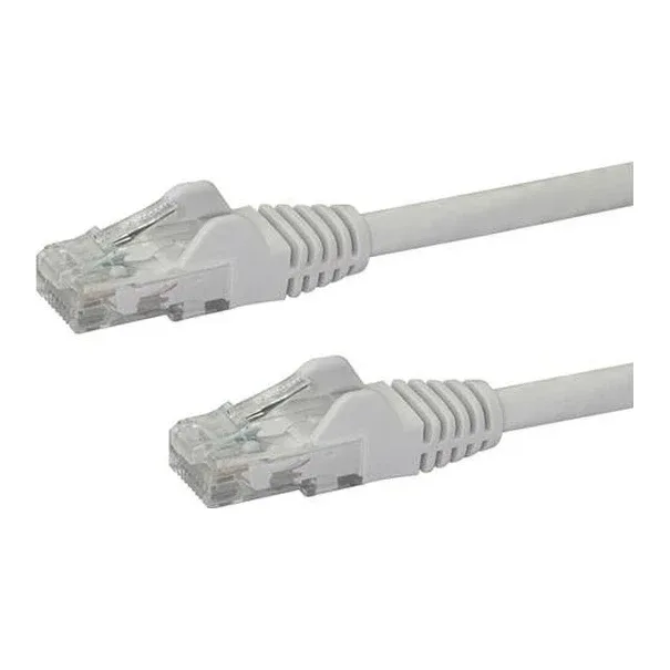 Startech 7m CAT6 Ethernet Cable, 10 Gigabit Snagless RJ45 650MHz 100W PoE Patch Cord, CAT 6 10GbE UTP Network Cable w/Strain Relief, White, Wiring is UL Certified/TIA - Category 6 - 24AWG (N6PATC7MWH)