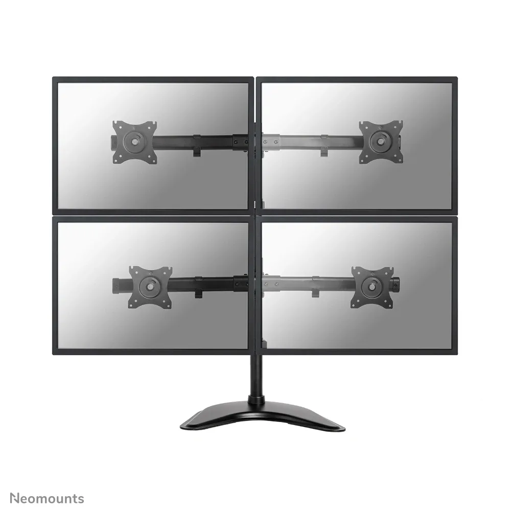 DESK MOUNT QUAD 10-27IN BLACK STND/GRM.M32KG.75X75TO100X100