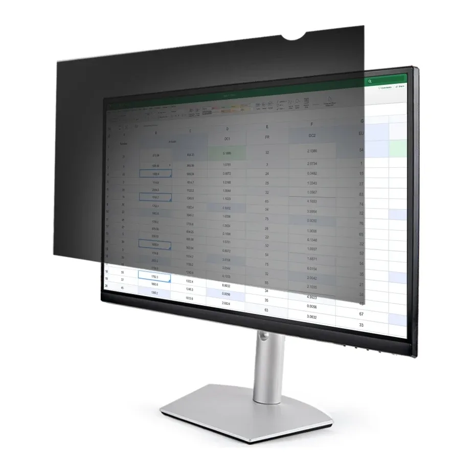 StarTech Monitor Privacy Screen for 24 inch PC Display, Computer Screen Security Filter, Blue Light Reducing Screen Protector Film, 16:10 Widescreen, Matte/Glossy, +/-30 Degree Viewing - Blue Light Filter - Display privacy filter - 2-way - removable - plug-in/adhesive - 24" wide