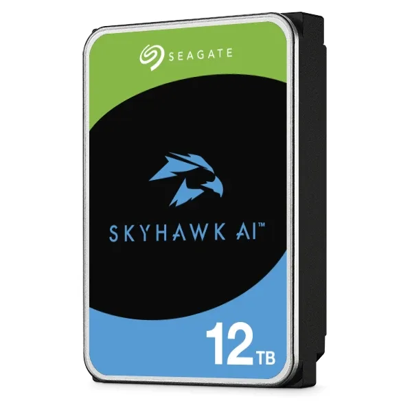 Seagate SkyHawk AI ST12000VE003 - Hard drive - 12 TB - internal - 3.5" - SATA 6Gb/s - buffer: 512 MB - with 3 years Seagate Rescue Data Recovery
