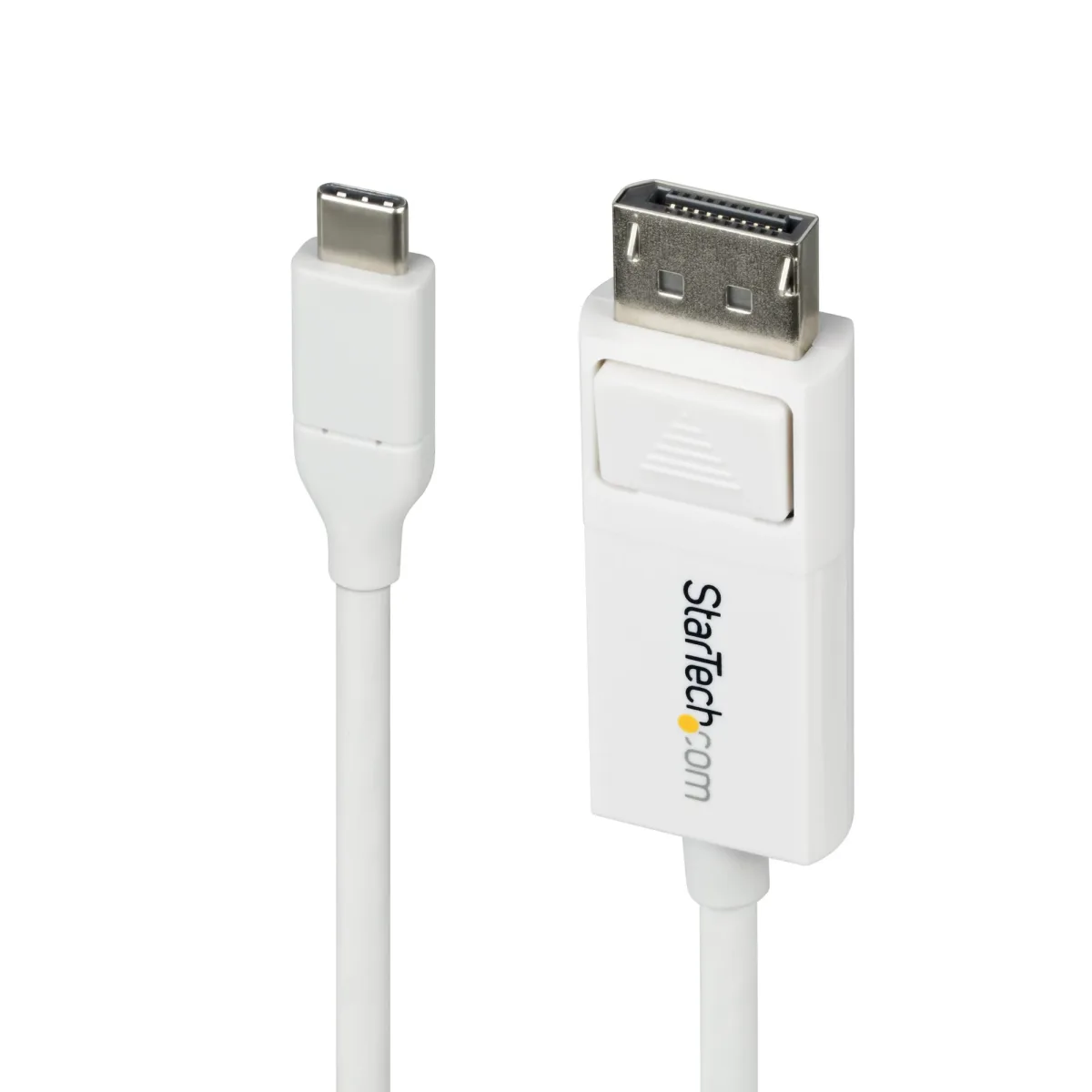 StarTech 6.6ft (2m) USB C to DisplayPort 1.2 Cable, Bidirectional - DisplayPort cable - USB-C (M) to DisplayPort (M) - Displayport 1.2/Thunderbolt - 1.9 m - active, bi-directional, 4K60Hz support - white