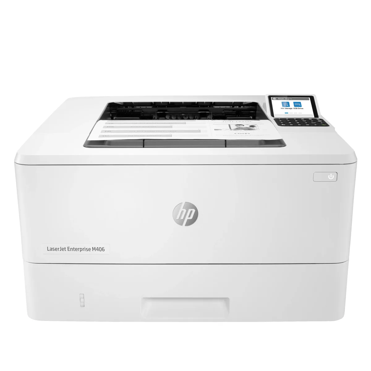 HP LaserJet Enterprise M406dn - Printer - B/W - Duplex - laser - A4/Legal - 1200 x 1200 dpi - up to 40 ppm - capacity: 350 sheets - USB 2.0, Gigabit LAN, USB 2.0 host