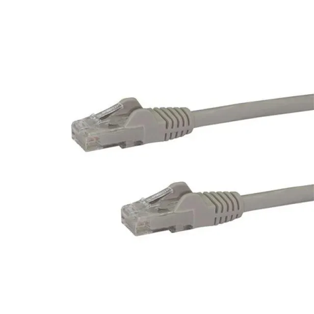 Startech 1m CAT6 Ethernet Cable, 10 Gigabit Snagless RJ45 650MHz 100W PoE Patch Cord, CAT 6 10GbE UTP Network Cable w/Strain Relief, Grey, Wiring is UL Certified/TIA - Category 6 - 24AWG (N6PATC1MGR) - Patch cable - RJ-45 (M) to RJ-45 (M) - 1 m - UTP - CAT 6 - snagless - grey