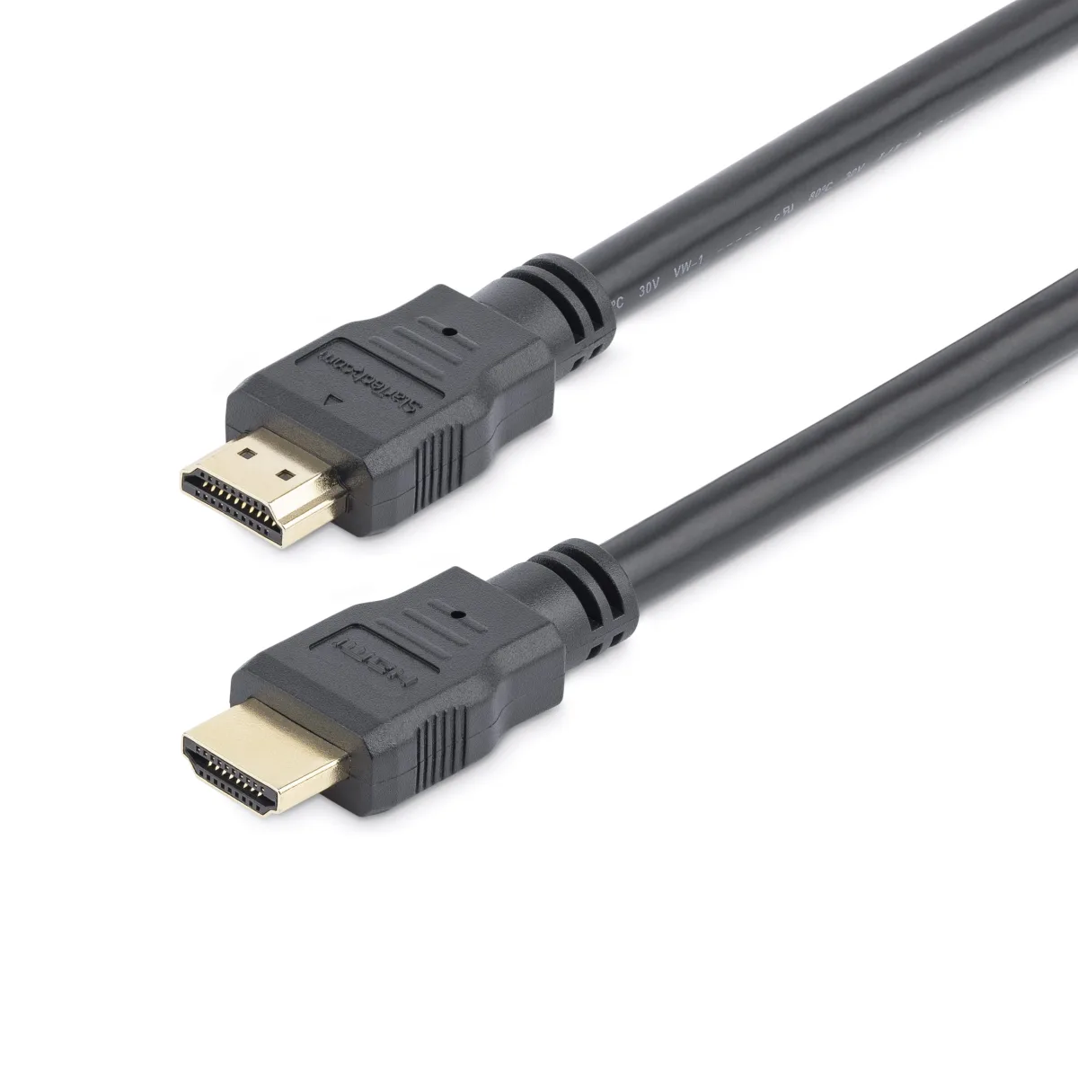 Startech 0.5m High Speed HDMI Cable - Ultra HD 4k x 2k HDMI Cable - HDMI to HDMI M/M - 50cm HDMI 1.4 Cable - Audio/Video Gold-Plated (HDMM50CM) - HDMI cable - HDMI male to HDMI male - 50 cm - shielded - black