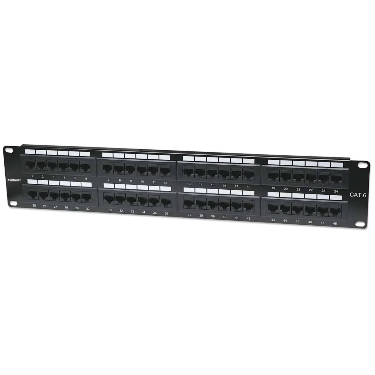 Intellinet 560283 CAT6 Patch Panel 48-PORT Utp- 2U Unshielded