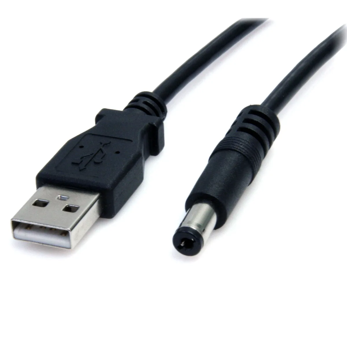 StarTech 2m USB to Type M Barrel Cable - USB to 5.5mm 5V DC Cable - USB to Barrel Jack 5V DC Plug (USB2TYPEM2M) - Power cable - USB (power only) (M) to DC jack 5.5 mm (M) - 2 m - molded - black