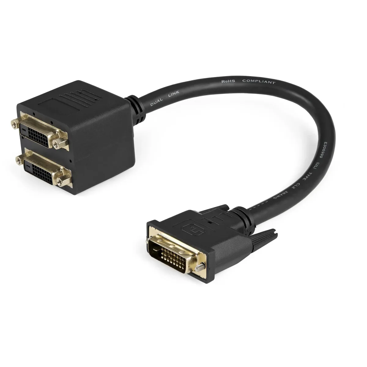 Startech 1 ft DVI-D to 2x DVI-D Digital Video Splitter Cable - M/F (DVISPL1DD)