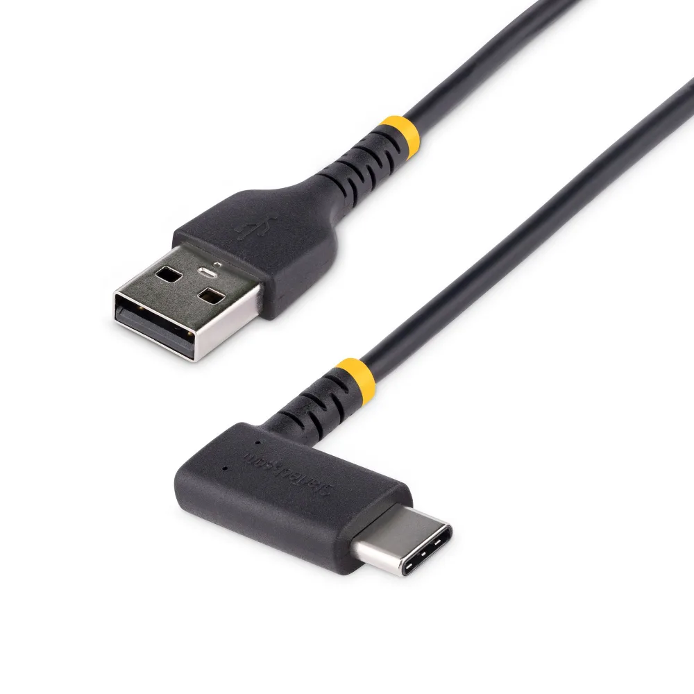 StarTech 6in (15cm) USB-A to USB-C Charging Cable, Charger Cord - USB cable - USB (M) to USB-C (M) - USB 2.0 - 3 A - 15 cm - passive, charge and sync, USB Fast Charge (15W) - black