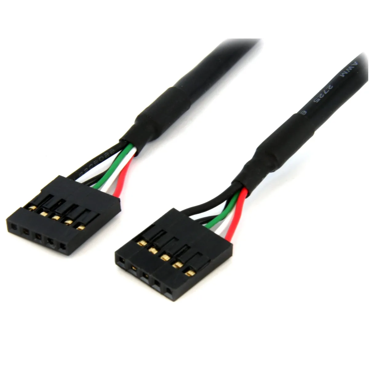 StarTech 5 Pin USB 2.0 Header - 18 in USB IDC Motherboard Header Cable - F/F (USBINT5PIN)