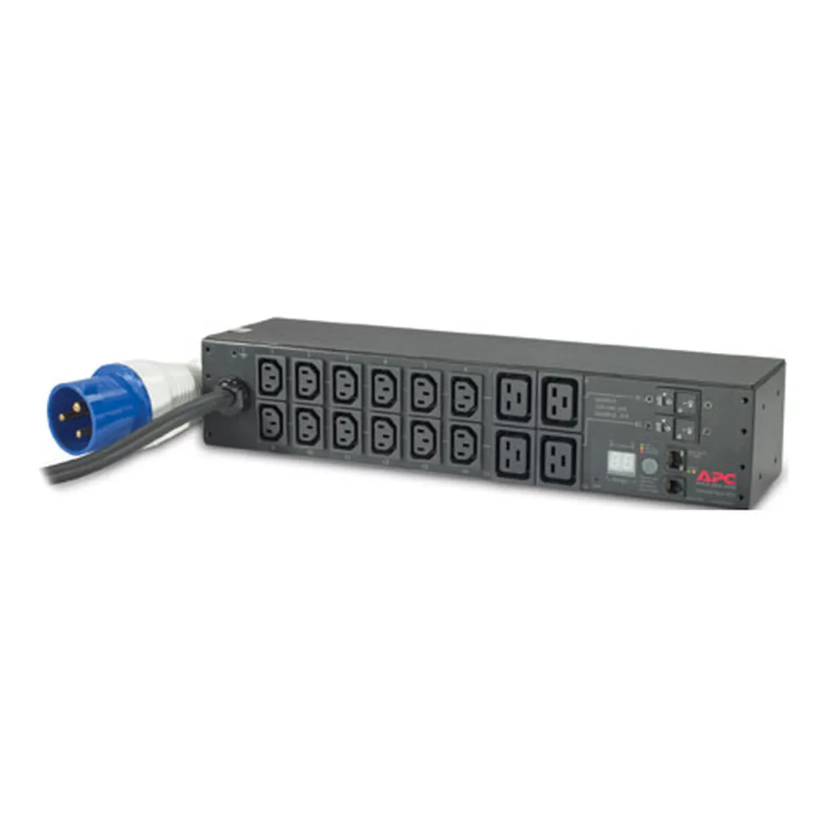 APC Metered Rack PDU AP7822B - Power distribution unit (rack-mountable) - AC 200/208/230 V - input: IEC 60309 32A - output connectors: 16 (power IEC 60320 C13, IEC 60320 C19) - 2U - 3.66 m cord