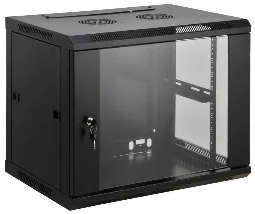 Intellinet 711982 Network Cabinet Wall Mount 15U- (Standard 450MM Black Assembled