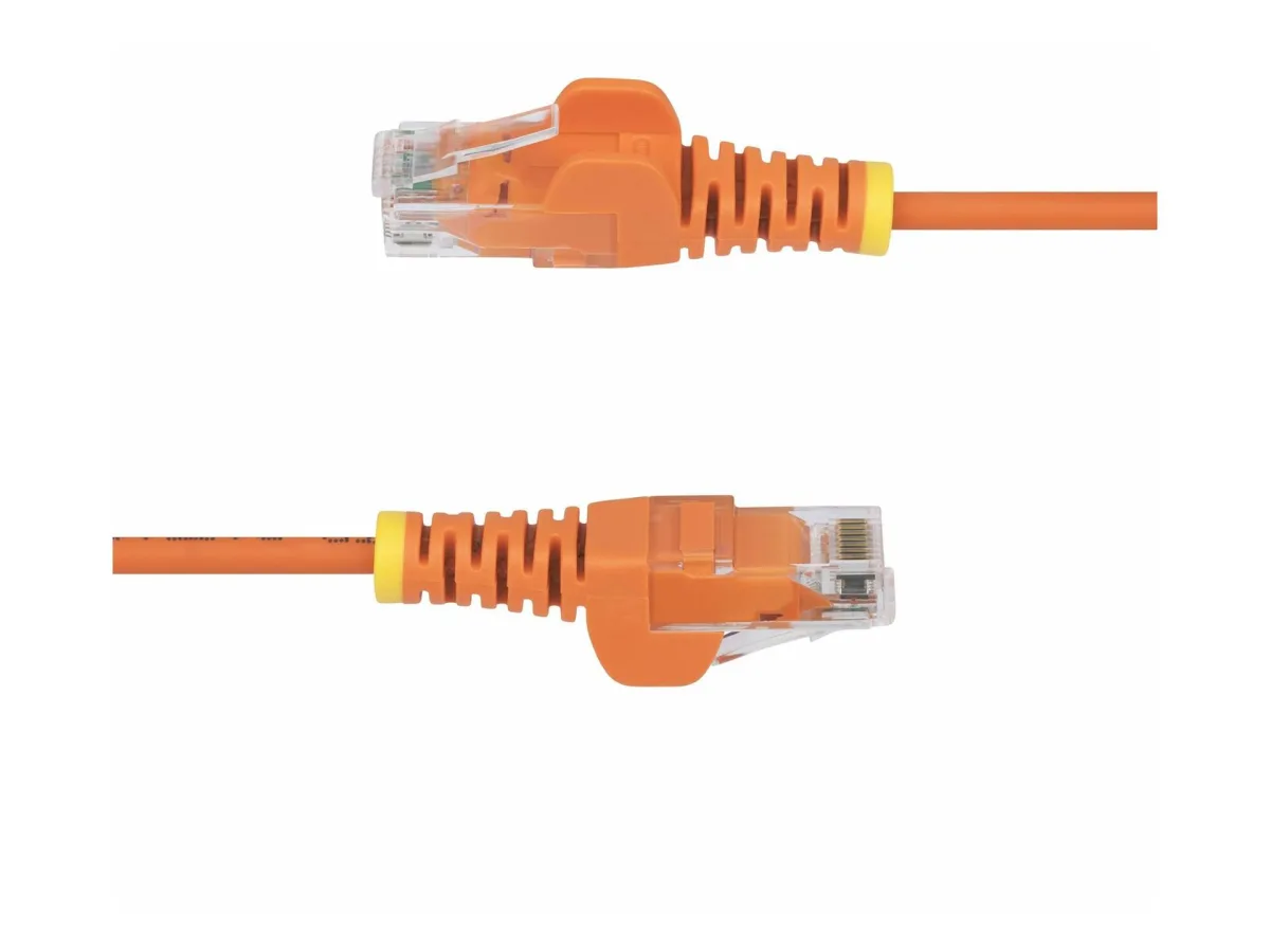 Startech 50cm Orange Slim CAT6 Ethernet Cable, Snagless, 28AWG, LSZH - Patch cable - RJ-45 (M) to RJ-45 (M) - 50 cm - 3.6 mm - UTP - CAT 5/5e/6 - IEEE 802.3bt - halogen-free, snagless - orange