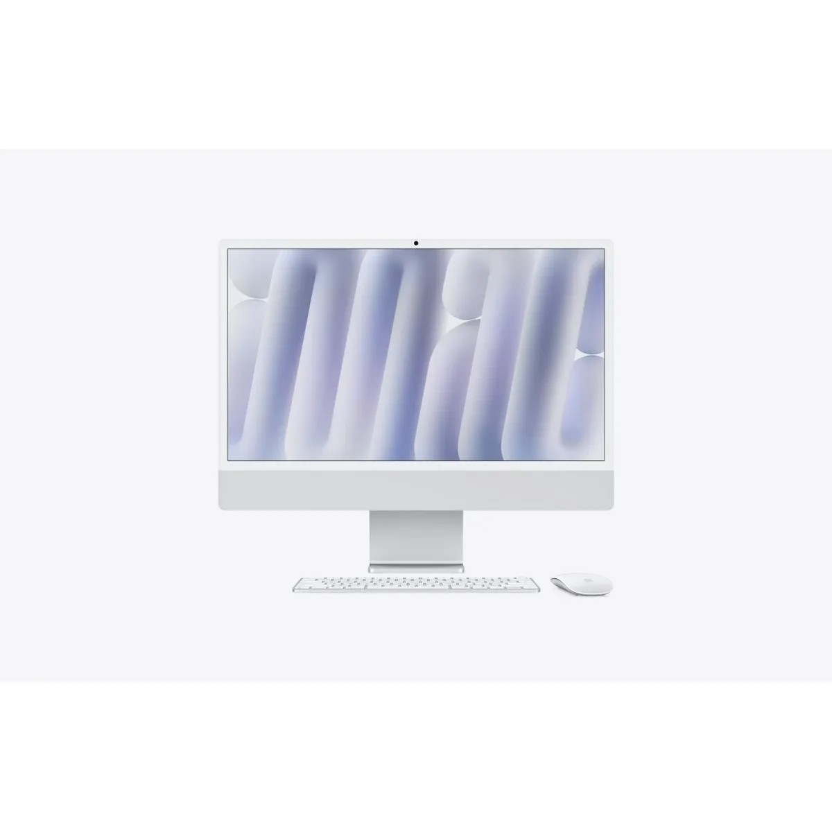 Allinone 24-inch iMac with Retina 4.5K display, Nano-texture glass: Apple M4 chip with 10-core CPU and 10-core GPU, 256GB SSD, 16GB - Silver