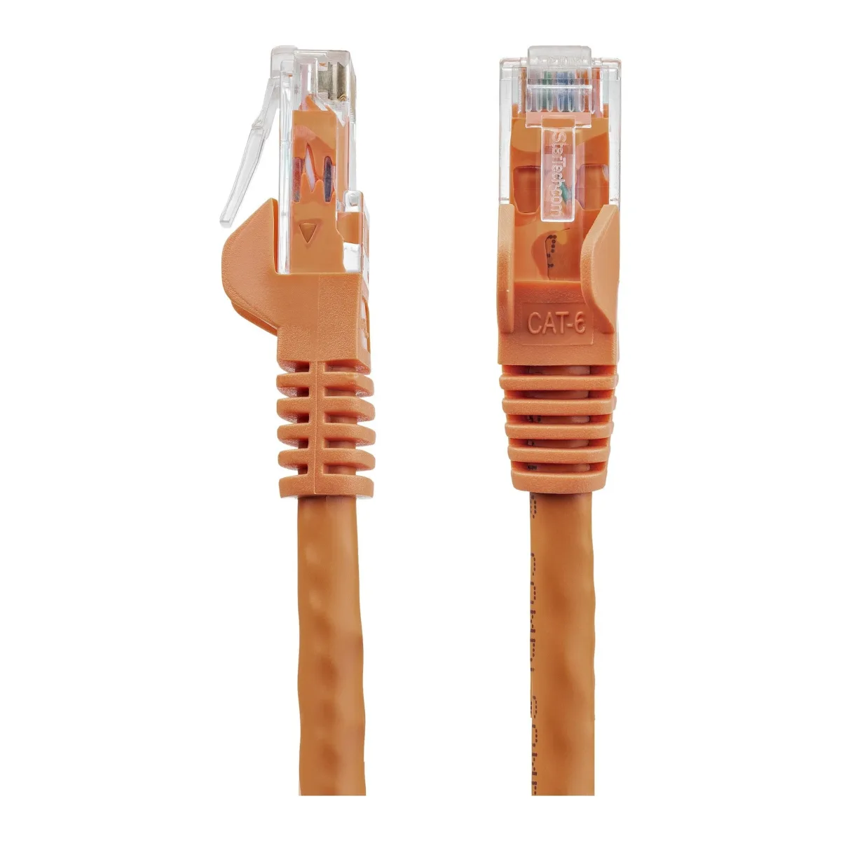 Startech 3m CAT6 Ethernet Cable, 10 Gigabit Snagless RJ45 650MHz 100W PoE Patch Cord, CAT 6 10GbE UTP Network Cable w/Strain Relief, Orange, Wiring is UL Certified/TIA - Category 6 - 24AWG (N6PATC3MOR) - Patch cable - RJ-45 (M) to RJ-45 (M) - 3 m - UTP - CAT 6 - molded, snagless - orange