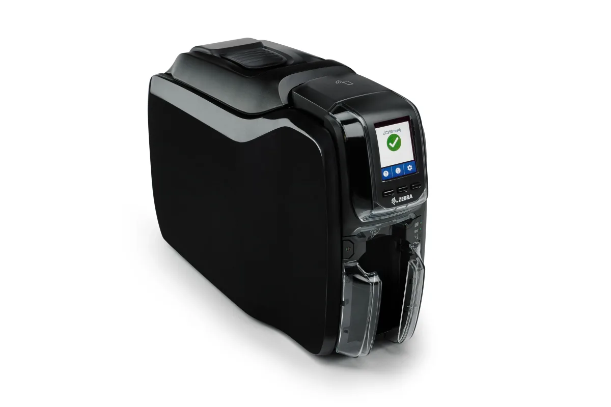 Zebra ZC36-FM0R000EM00 Printer ZC350 Dual Sided UK/EU Cords USB Only PC/SC Contact