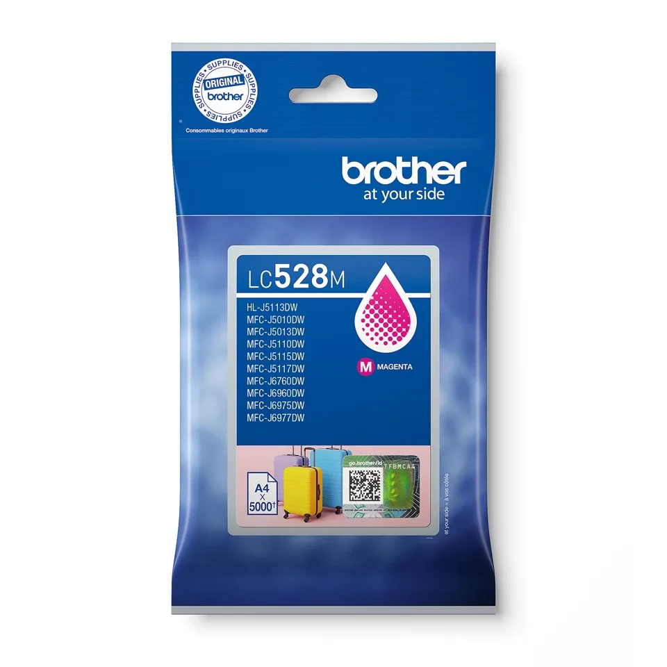 Brother LC528M - Magenta - original - pillow pack - ink cartridge - for Brother MFC-J6975DW, MFC-J6977DW