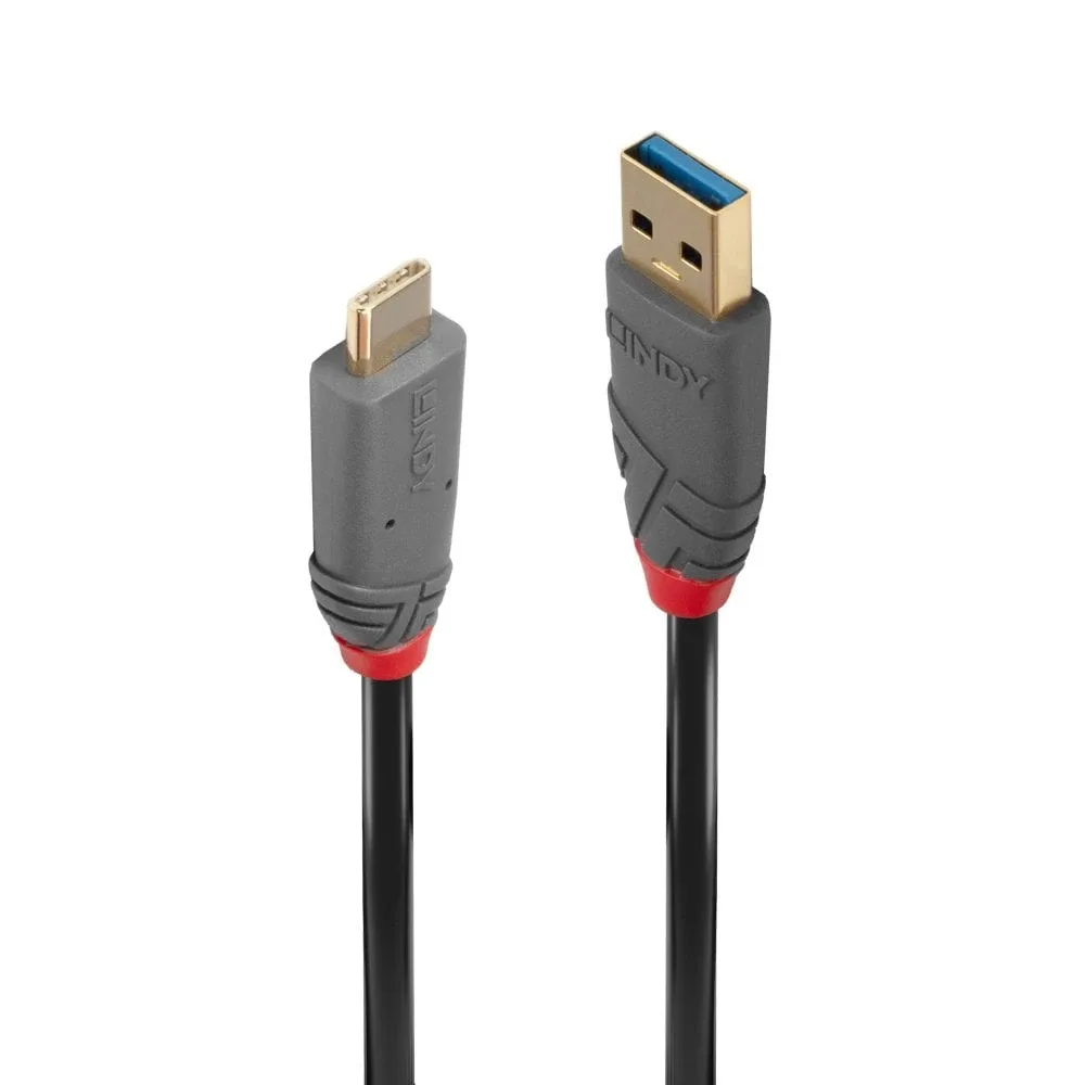 Lindy 36912 1.5M USB3.1 Typea to C Cbl 5APD Anthra Line