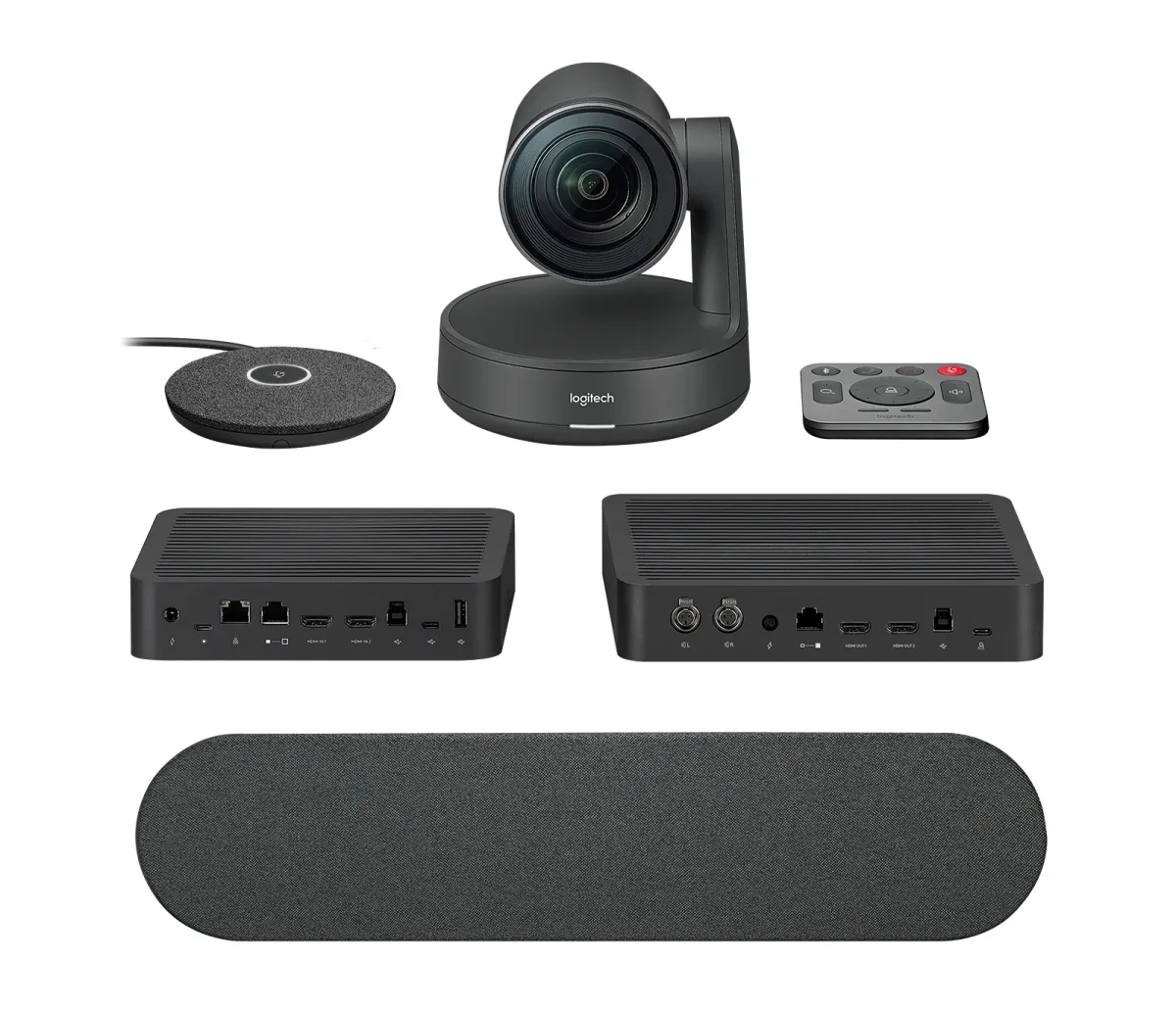Small Rally Package (1 x Microphone, 1 x Speaker, Hubs and Camera). This solution with the Rally camera, is perfect for up to 10 people. This solution with the Rally camera, is perfect for up to 10 people.