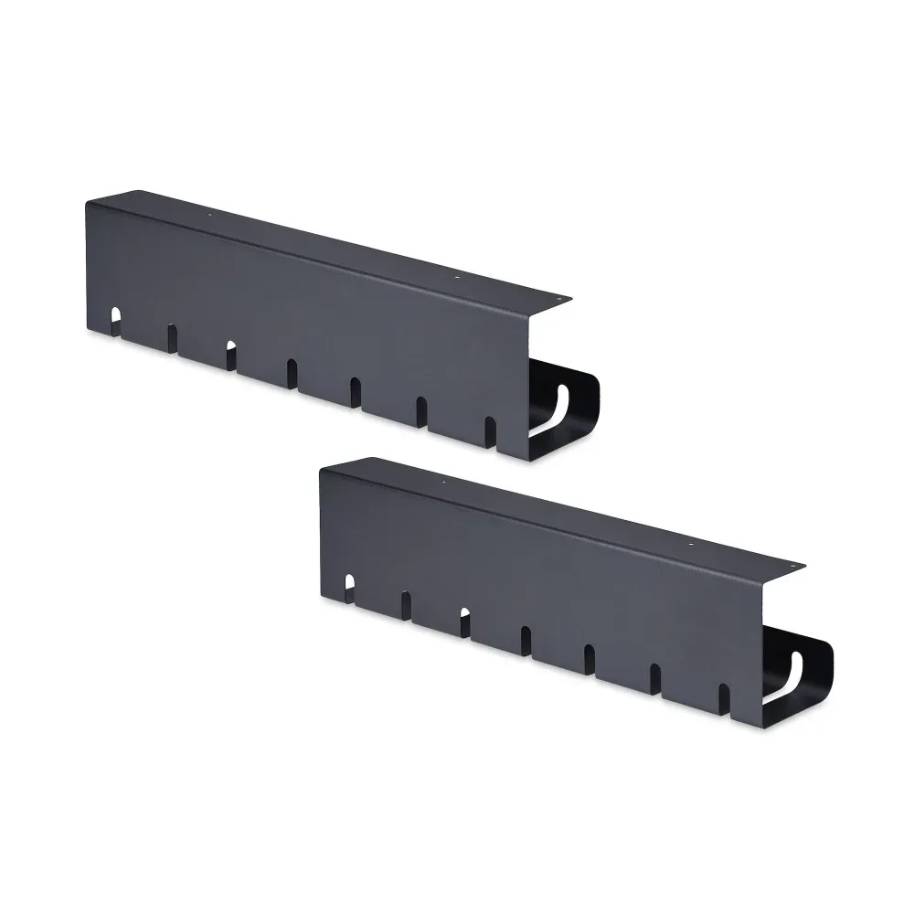 Startech - Cable management tray - power bar holder - under-desk mountable - black - 53 cm - TAA Compliant (pack of 2)