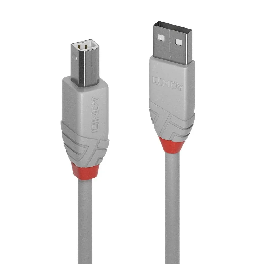 Lindy 36684 3M USB 2.0 Type a to B Cable Anthra Line Grey
