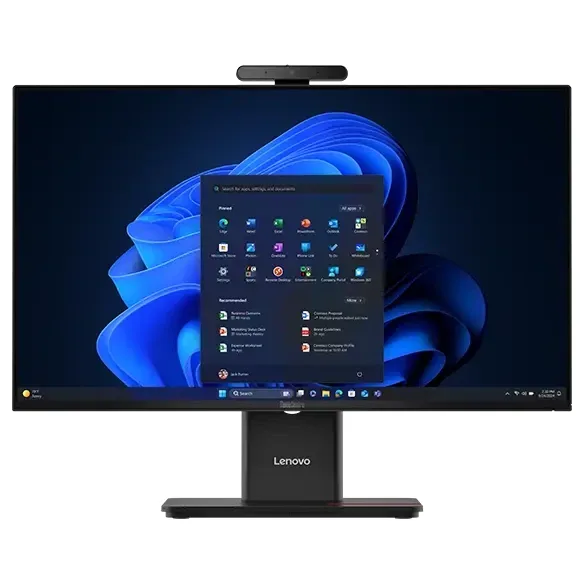 Lenovo ThinkCentre M70a Gen 6 13AY - AI PC - all-in-one with Full Function Monitor stand - Core Ultra 5 225T / up to 4.9 GHz - RAM 16 GB - SSD 512 GB - TCG Opal Encryption 2, NVMe - Intel Graphics - Gigabit Ethernet, IEEE 802.11ax (Wi-Fi 6E), Bluetooth 5.3 - Win 11 Pro - monitor: LED 23.8" 1920 x 1080 (Full HD) @ 120 Hz - keyboard: UK - black - Lenovo TopSeller