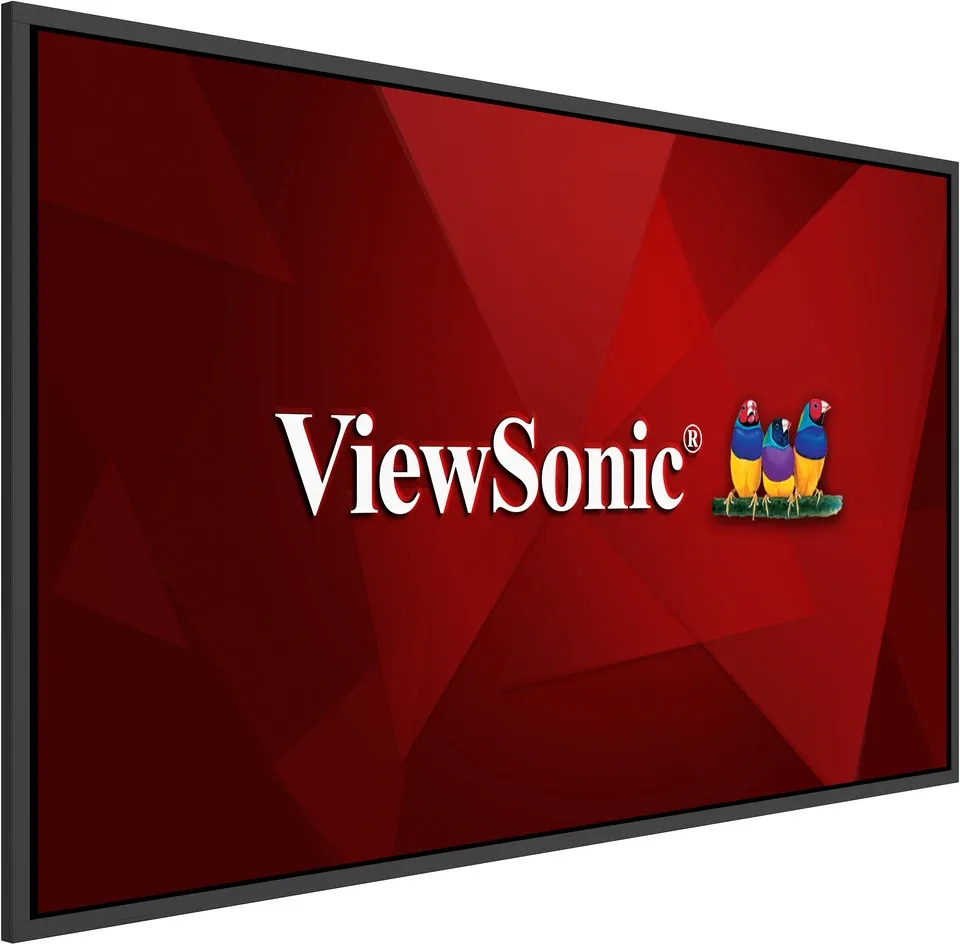 ViewSonic CDE55G3-1C - 55" Diagonal Class (54.6" viewable) - CDEG3-1C Series LED-backlit LCD display - digital signage - with built-in SoC media player - 4K UHD (2160p) 3840 x 2160 - Direct LED