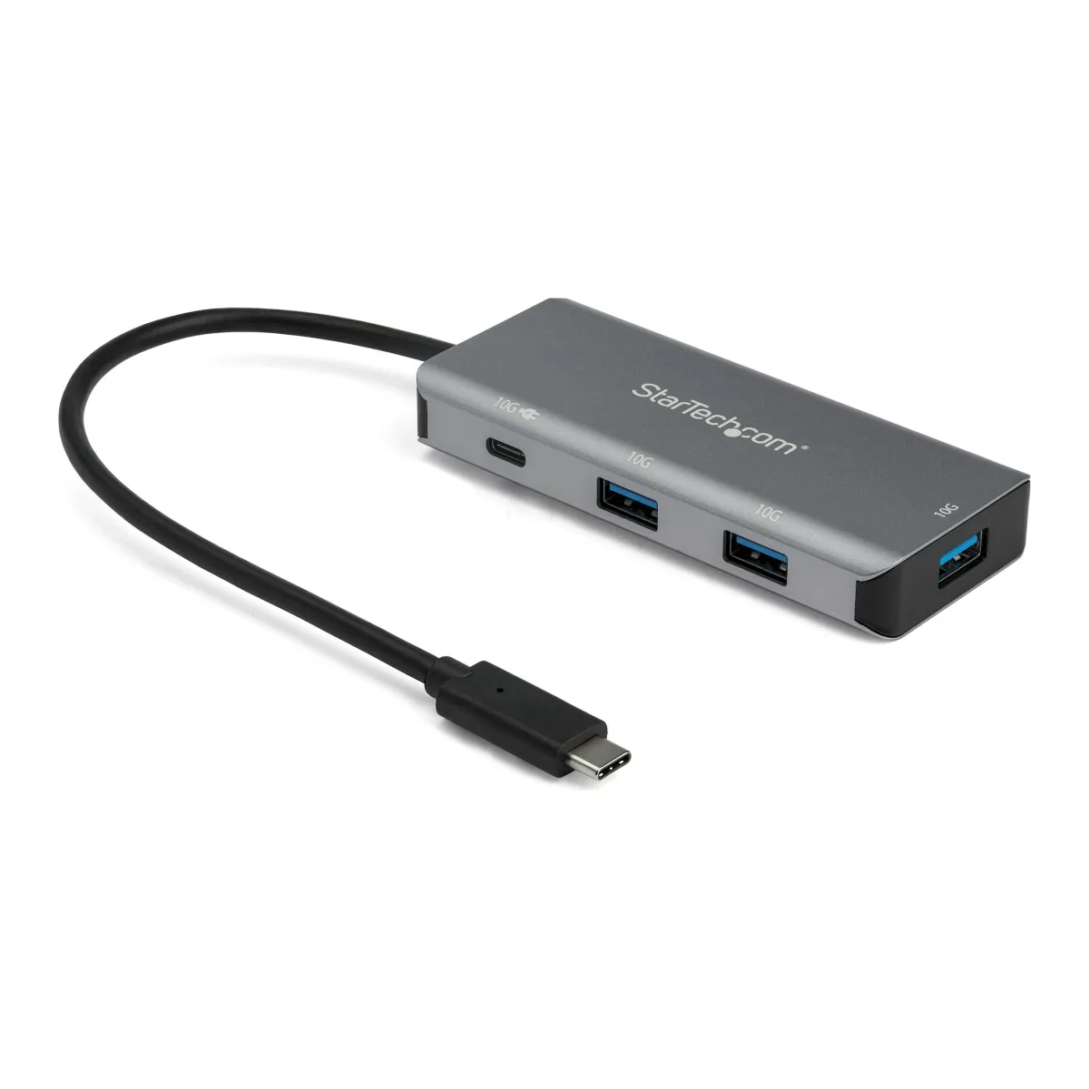 Startech 4 Port USB C Hub (10Gbps) to 3x USB-A & 1x USB-C, 100W Power Delivery Passthrough Charging, Compact/Portable USB 3.1 Gen 2/USB 3.2 Gen 2 Type C Laptop Adapter, Works w/ TB3 - Windows/macOS/Linux - Hub - 1 x USB-C + 3 x USB 3.1 - desktop