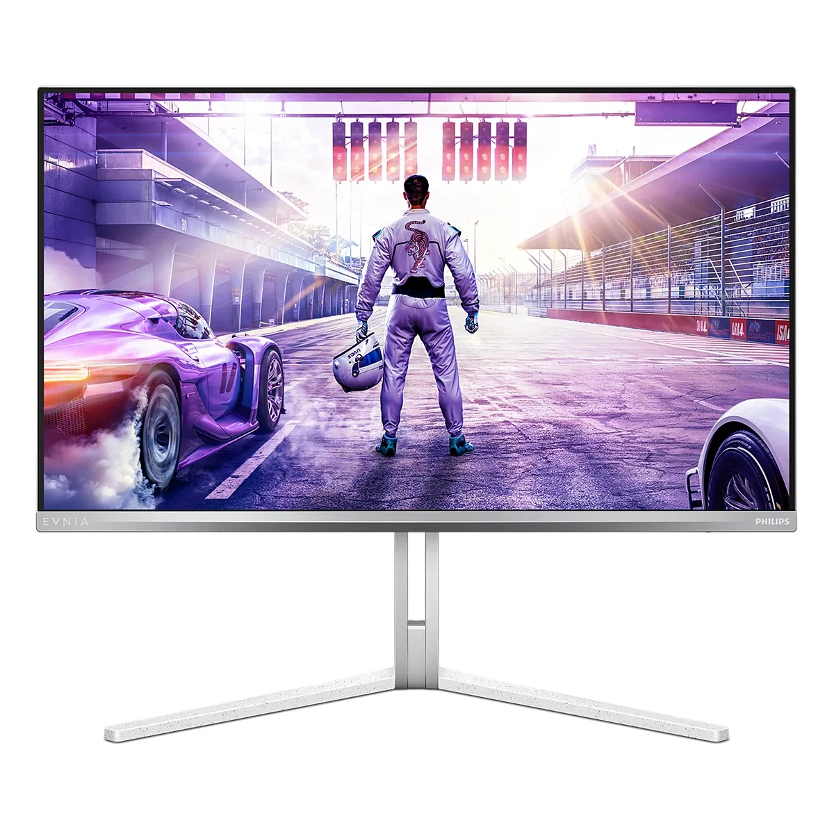 Philips Evnia 8000 27M2N8500 - OLED monitor - gaming - 27" (26.5" viewable) - 2560 x 1440 QHD @ 360 Hz - 1000 cd/m² - 1500000:1 - DisplayHDR 400 True Black - 0.03 ms - 2xHDMI, DisplayPort - speakers - white
