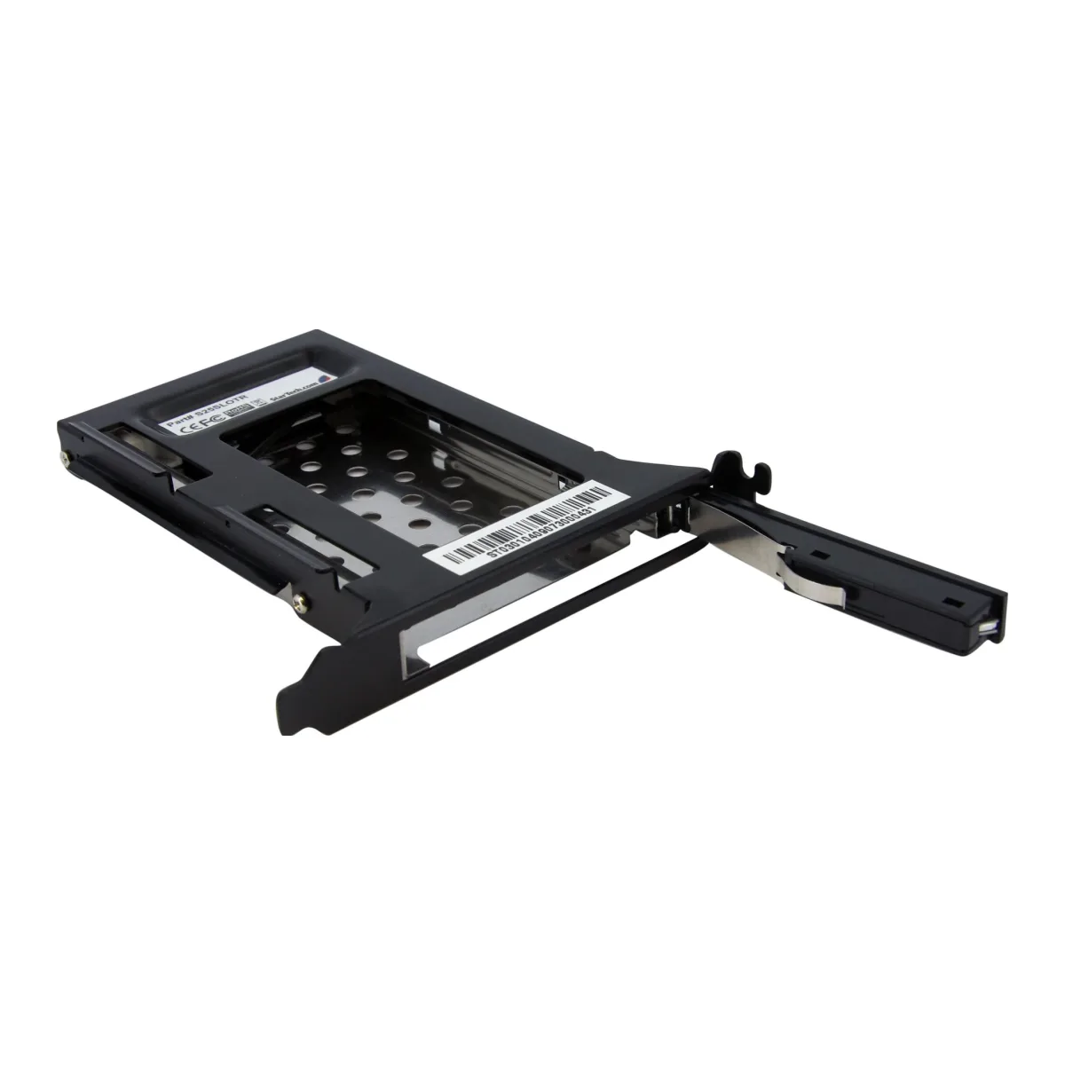 Startech 2.5in SATA Removable Hard Drive Bay for PC Expansion Slot - Storage bay adapter - black - S25SLOTR - Storage bay adapter - black