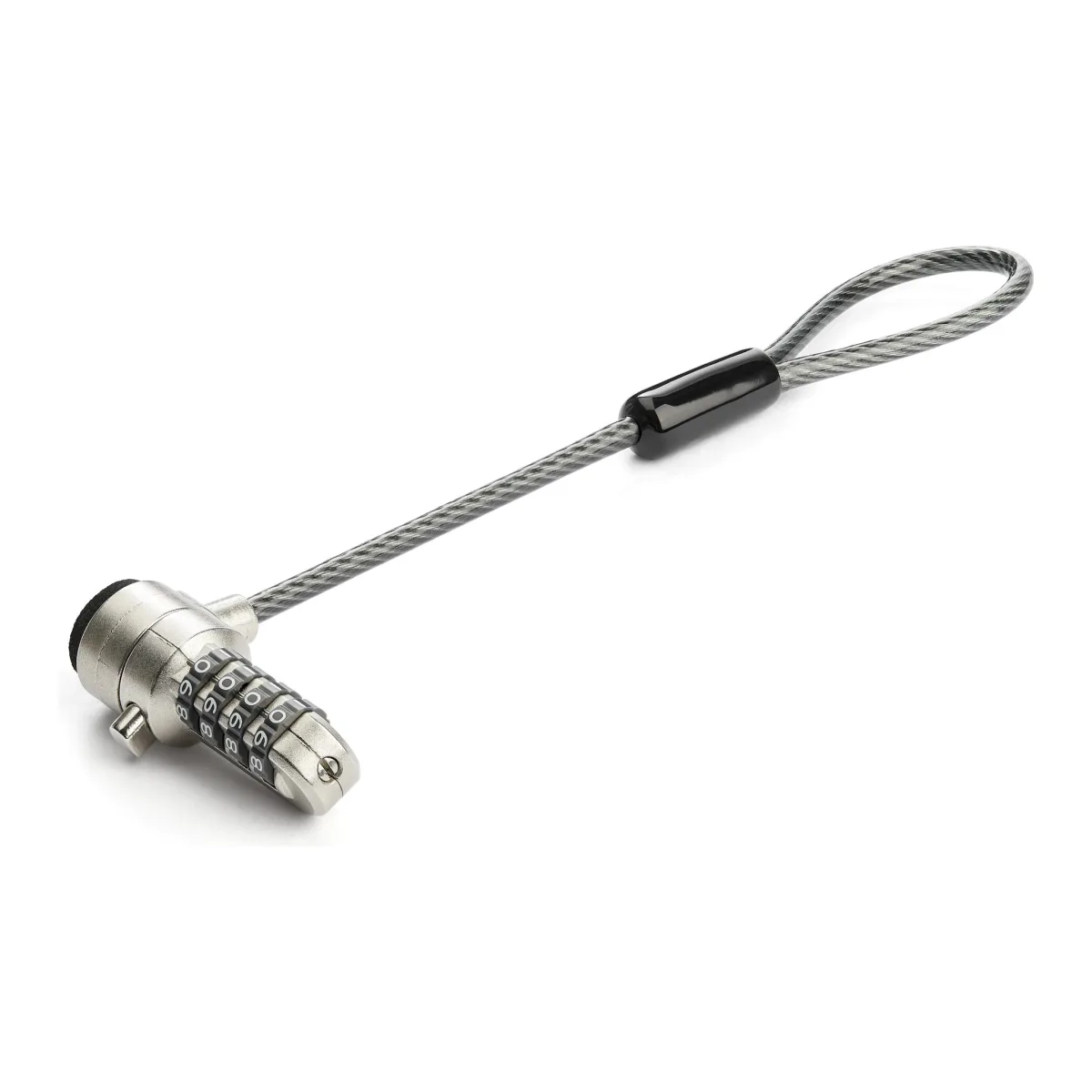 Startech Universal Laptop Cable Lock Expansion Loop, 6 (15cm) Anti Theft 4-Digit Combination K-Slot Lock, Computer Security Cable to Create Twin/Multi-Head Lock for Multiple Devices - Security Cable Loop (BRNCHLOCK) - Security cable lock - black & silver - 15 cm - TAA Compliant