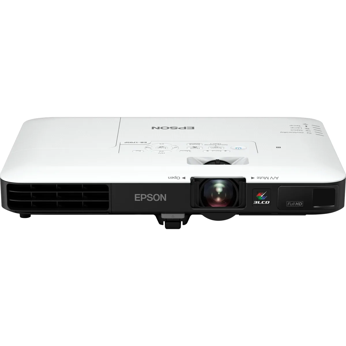 Epson EB-1795F - 3LCD projector - portable - 3200 lumens (white) - 3200 lumens (colour) - Full HD (1920 x 1080) - 16:9 - 1080p - 802.11n wireless / NFC / Miracast - black, white