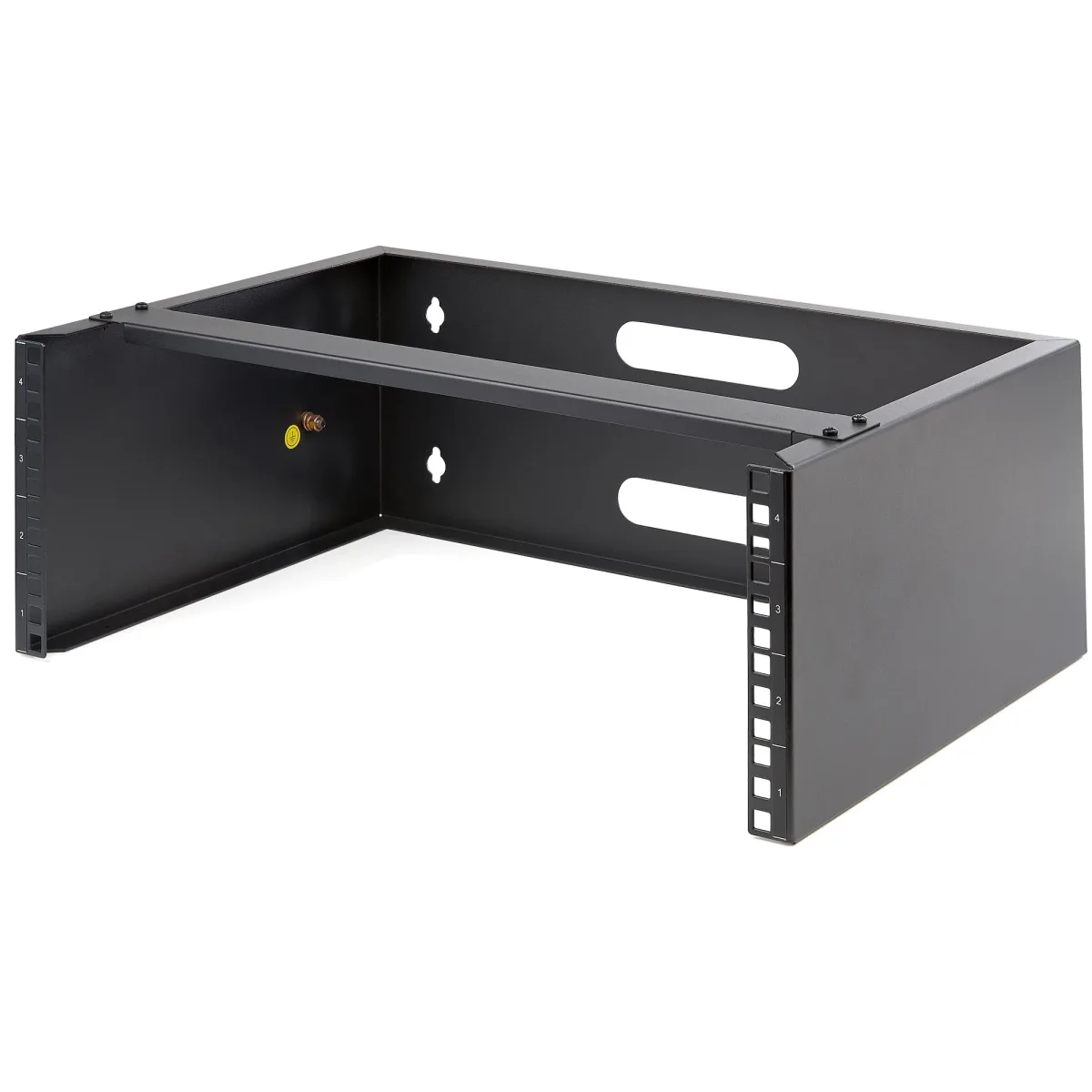 Startech 4U Wall Mount Rack, 19" Wall Mount Network Rack, 13.78 inch Deep (Low Profile), Wall Mounting Patch Panel Bracket for Network Switches, IT Equipment, 44lb (20kg) Capacity - Network Equipment Rack (WALLMOUNT4)