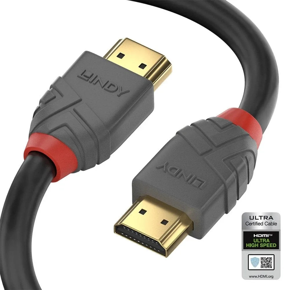 Lindy 36953 2M Ultra High Speed HDMI Cable/ Anthra Line