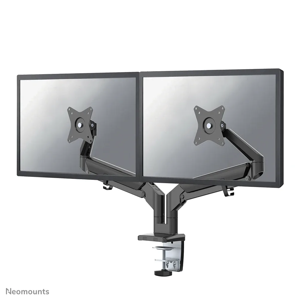 NEWSTAR DESK MOUNT ULTRA FLAT (CLAMP/GROMMET) BLACK 17-27IN