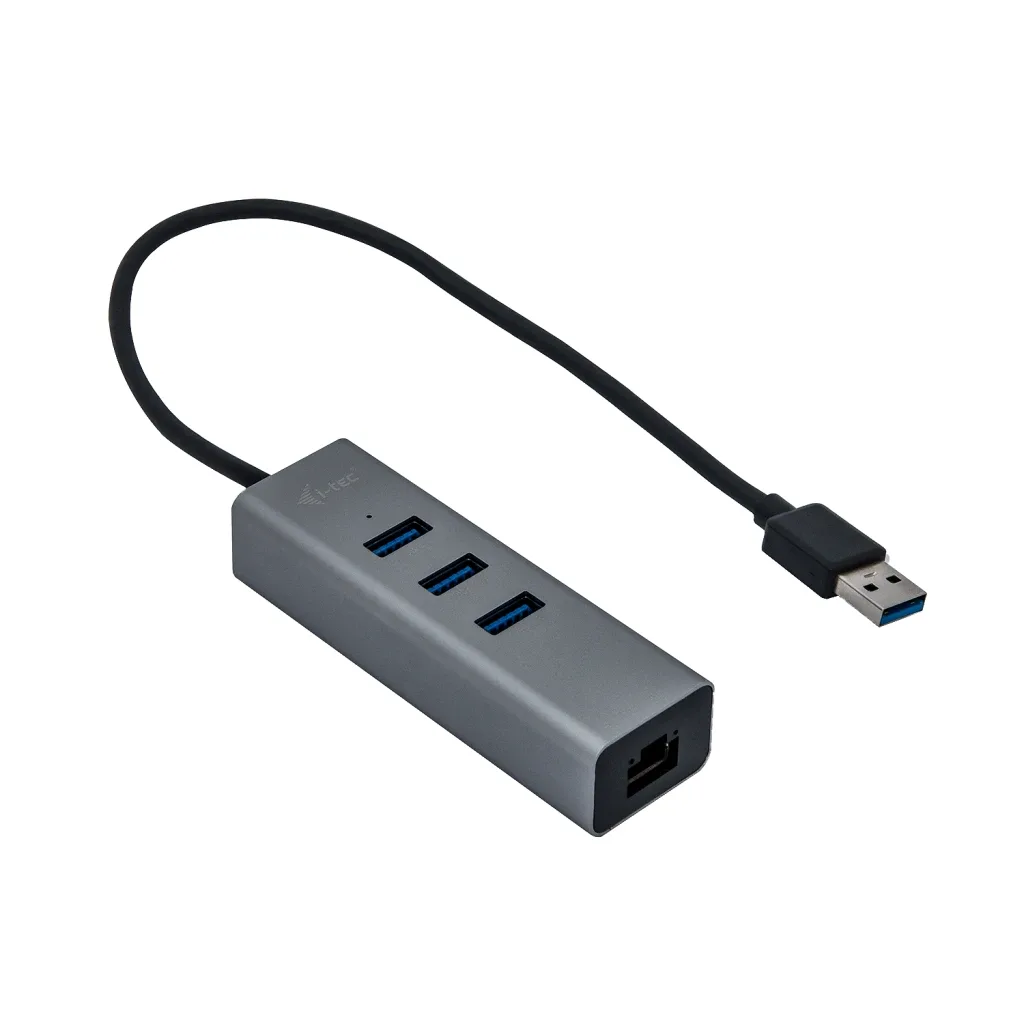 I-TEC USB 3.0 METAL HUB + GLAN METAL 3-PORT HUB WITH GLAN ADAP.