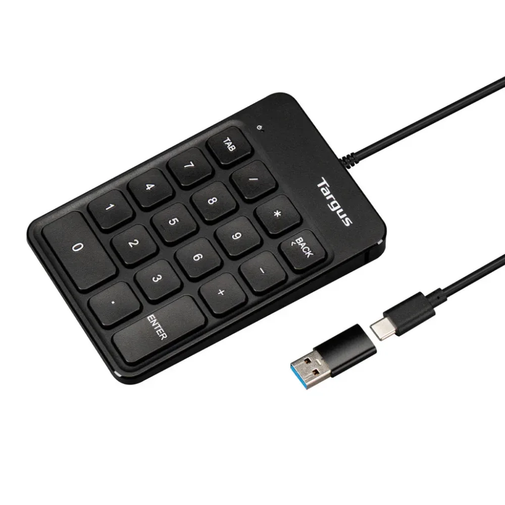 Targus EcoSmart - Keypad - USB-C, USB - black