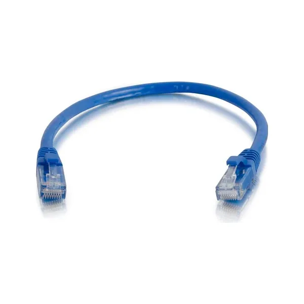 C2G Cat5e Booted Unshielded (UTP) Network Patch Cable - Patch cable - RJ-45 (M) to RJ-45 (M) - 2 m - UTP - CAT 5e - molded, snagless, stranded - blue