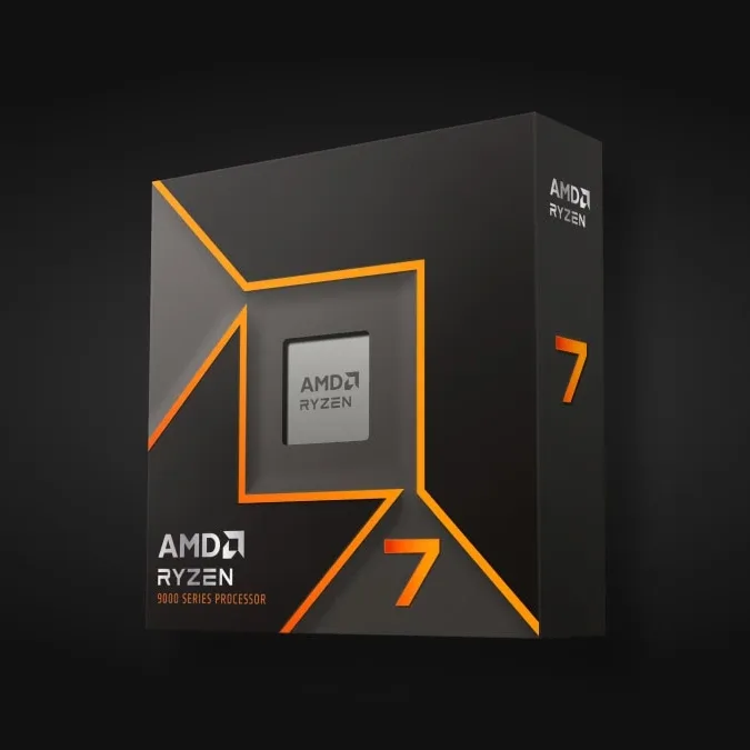 AMD Ryzen 7 9700X with Radeon Graphics, 8 Core AM5 Processor, 16 Threads, 3.8GHz up to 5.5GHz Boost, 40MB Cache, 65W, No Fan, Radeon Graphic