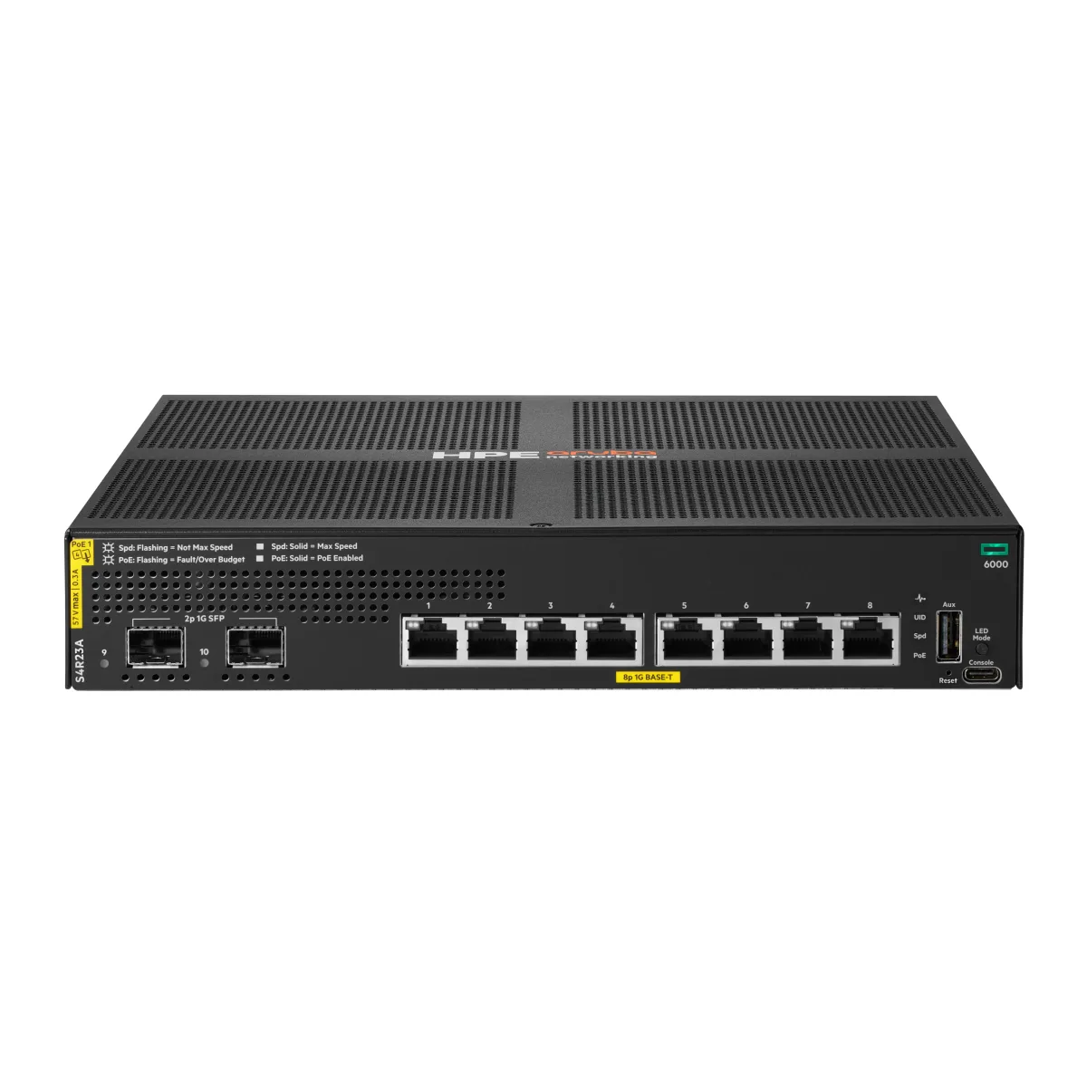 HPE ARUBA CX 6000 8G CL4 POE 2P SFP 1G 67W SWITCH