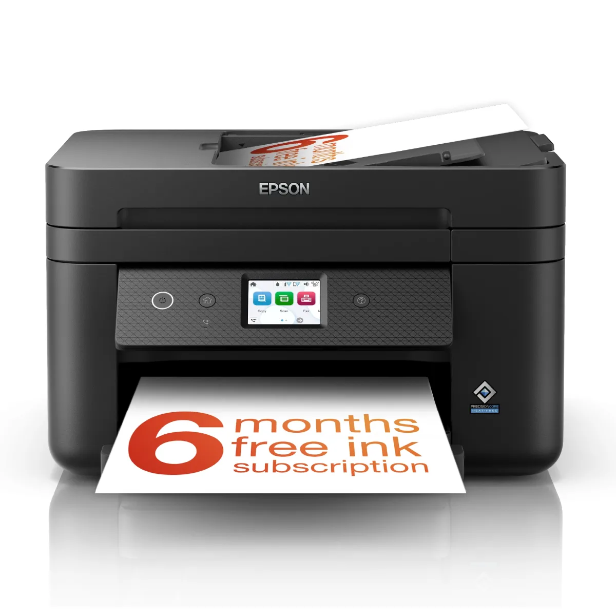 Epson WorkForce WF-2960DWF 2960DWF WF2960DWF 2960DWF WF2960 2960  - Multifunction printer - colour - ink-jet - 216 x 297 mm (original) - A4/Letter (media) - up to 14 ppm (printing) - 150 sheets - 33.6 Kbps - USB 2.0, LAN, Wi-Fi(n)