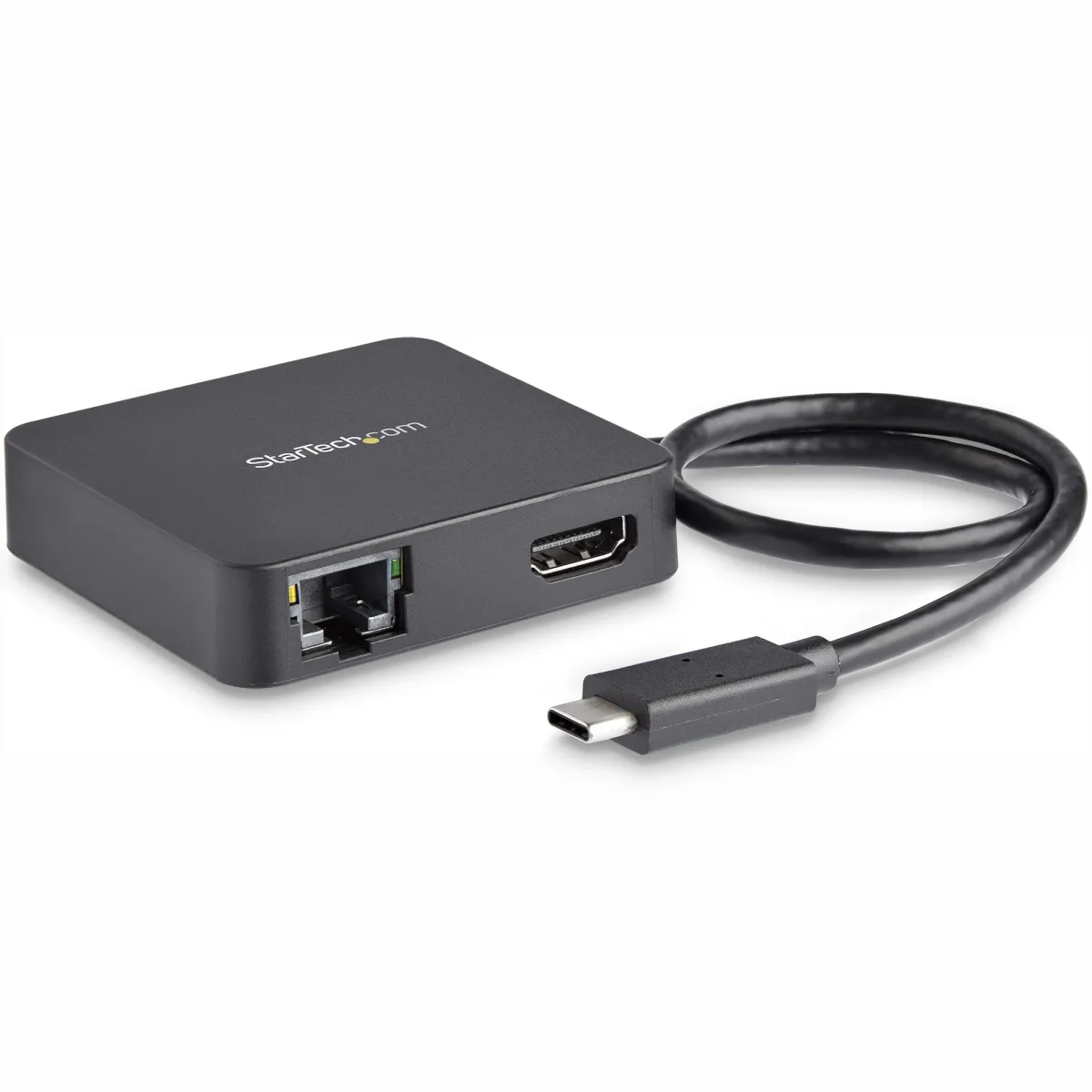 Startech USB C Multiport Adapter, Portable USB-C Mini Dock 4K HDMI Video, Gigabit Ethernet, USB 3.0 Hub (1x USB-A 1x USB-C), USB Type-C Multiport Adapter, Thunderbolt 3 Compatible - USB-C Travel Dock (DKT30CHD)