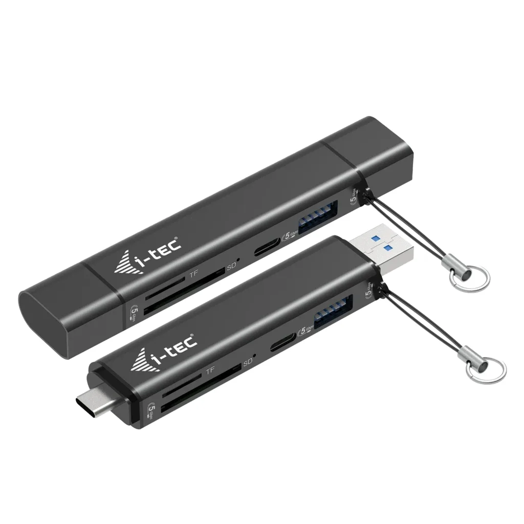 I-TEC USB-C/A DONGLE SD 2X USB SD TF 2X USB (USB-A USB-C)
