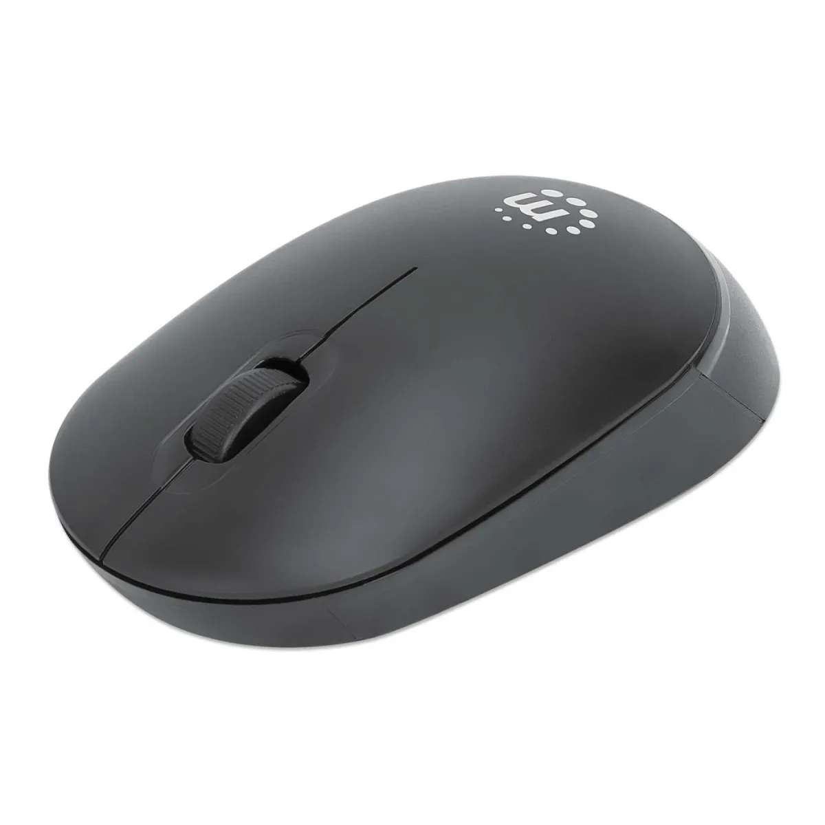 Manhattan 190145 Performance USB Wireless Mouse- 2.4GHZ Black USB-A 1000DPI