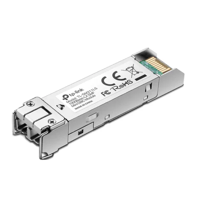 TP-Link TL-SM311LS - SFP (mini-GBIC) transceiver module - fibre optic - LC single-mode - up to 10 km - 1310 nm - for P/N: TL-SG3452XP V1