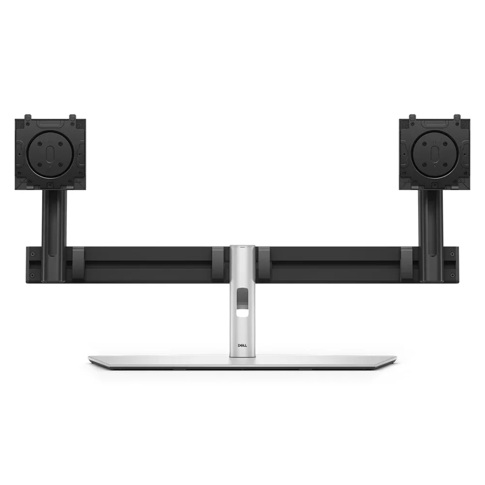 Dell Pro MDS26 - Stand - for 2 monitors - quick release mechanism - silver/black - screen size: 19"-27" - mounting interface: 100 x 100 mm - desktop