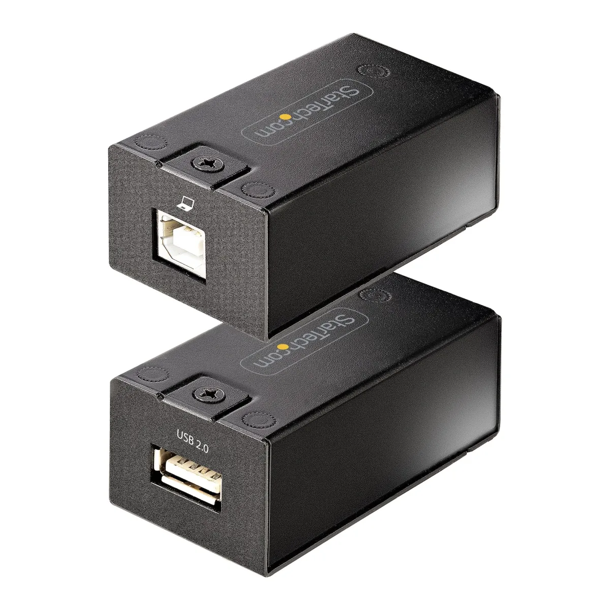 Startech USB 2.0 Extender over Cat5e/Cat6 Cable (RJ45), 492ft/150m USB Over Ethernet Extender/Adapter Kit - Externally Powered USB Extender, USB to Ethernet Converter, 480 Mbps, Rugged Metal Housing (C15012-USB-EXTENDER) - USB extender - USB 2.0 - over CAT 5e/6 - up to 150 km - TAA Compliant