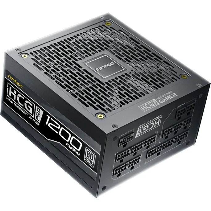 Antec HCG1200 PRO Platinum ATX 3.1 Power Supply - 1200W, Fully Modular, 80 PLUS Platinum Certified, Silent Fan, High-Performance Gaming PSU